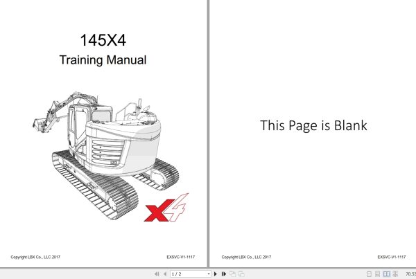 Link Belt Excavator 145X4 Training Manual 1