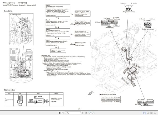 Link Belt Excavator 210X4 Engine DTC Information 2