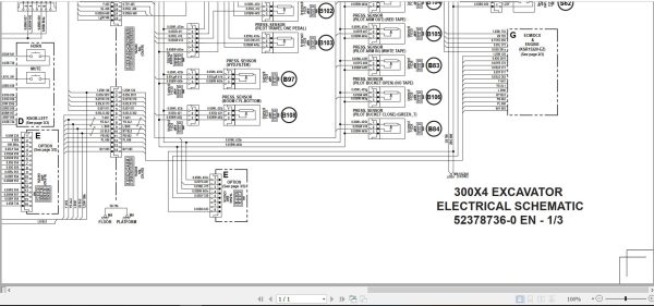 Link Belt Excavator 300X4 Electrical Schematic 2