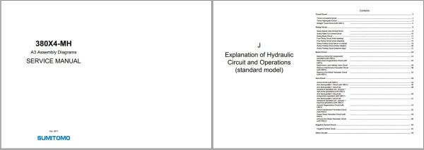 Link Belt Excavator 380X4 MH A3 Assembly Diagrams Service Manual WLSM3807MH 00LX A3 1
