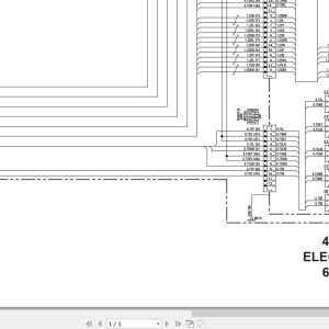 Link Belt Excavator 470X4 Electrical Schematic 1