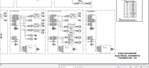 Link Belt Excavator 470X4 Electrical Schematic 2