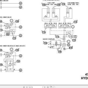 Link Belt Excavator 470X4 Hydraulic Schematic 1