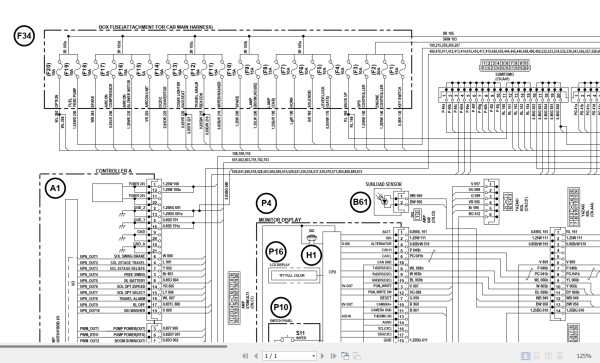 Link Belt Excavator 75X3 80X3 Electrical Schematic 1