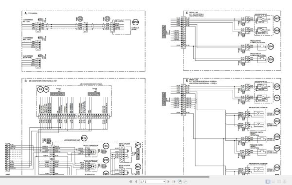 Link Belt Excavator 75X3 80X3 Electrical Schematic 2