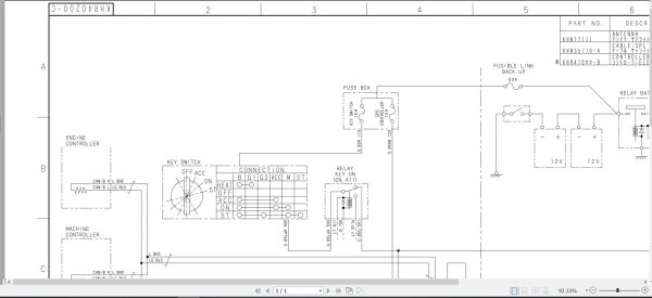 Link Belt Excavator X4 GPS Schematic 1
