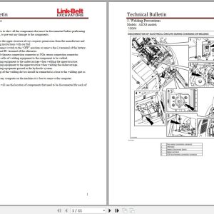 Link Belt Excavator X4 Series Technical Bulletin 1