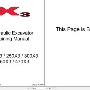 Link Belt Hydraulic Excavator 210X3 To 470X3 Training Manual EXSVC V5 0714 1