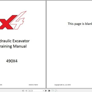 Link Belt Hydraulic Excavator 490X4 Training Manual EXSVC V10216 1