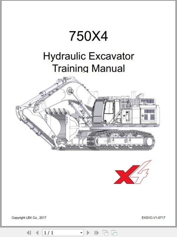 Link Belt Hydraulic Excavator 750X4 Training Manual EXSVC V1 0717 1