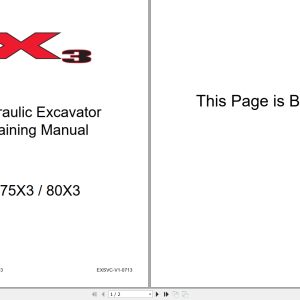 Link Belt Hydraulic Excavator 75X3 80X3 Training Manual EXSVC V1 0713 1