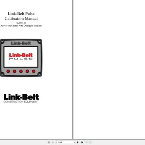 Link Belt Pulse Troubleshooting And Calibration Manual 1