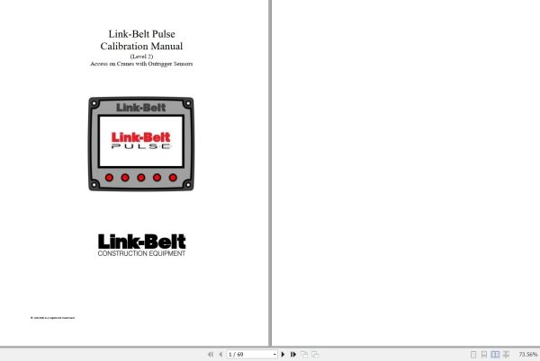 Link Belt Pulse Troubleshooting And Calibration Manual 1