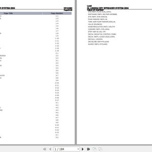 Loral Dry Spreader System NLL3020G4 Parts Catalog WR124682 1