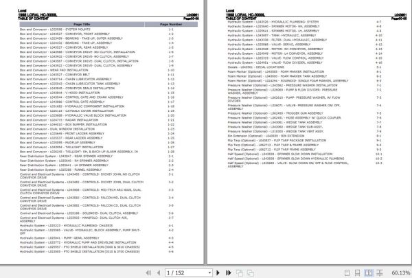 Loral HC 3000L Parts Catalog L043951 1