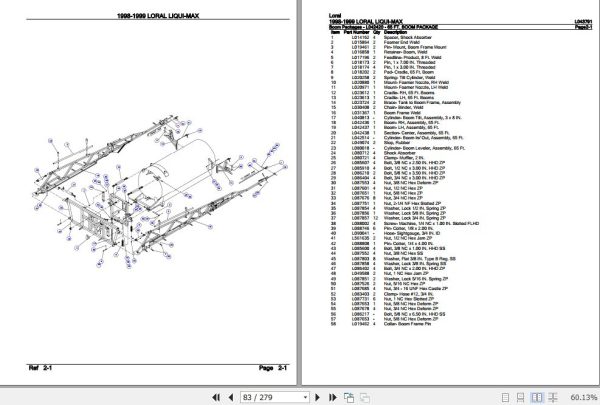 Loral Liqui Max 1998 1999 Parts Catalog L043791 3