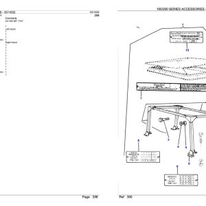 Massey Ferguson 100 200 Series Accessories Parts Catalog 3311632 1