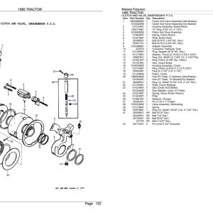 Massey Ferguson 1085 Tractor Parts Catalog 651326 1