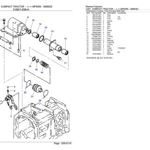 Massey Ferguson 1230 Compact Tractor Parts Catalog 3906020 1