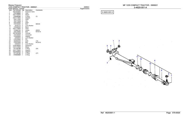 Massey Ferguson 1235 Compact Tractor Parts Catalog 3906021 2