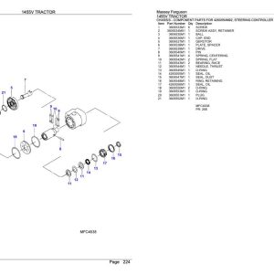 Massey Ferguson 1455V Tractor Parts Catalog 651744 1