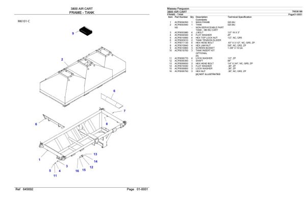 Massey Ferguson 3800 Air Cart Parts Catalog 79036188 2