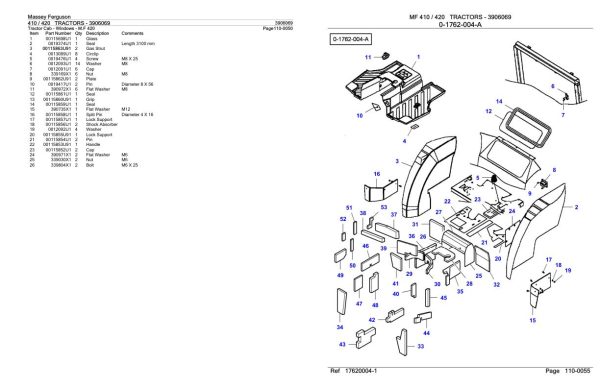 Massey Ferguson 410 420 Tractor Parts Catalog 3906069 1
