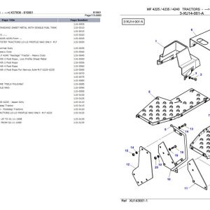 Massey Ferguson 4225 4235 4240 Tractor Parts Catalog 819901 2