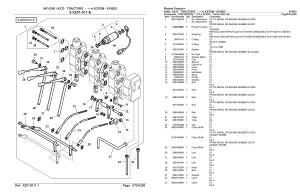 Massey Ferguson 4260 4270 Tractor Parts Catalog 819903 1