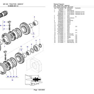 Massey Ferguson 430 Tractor Parts Catalog 3906167 1