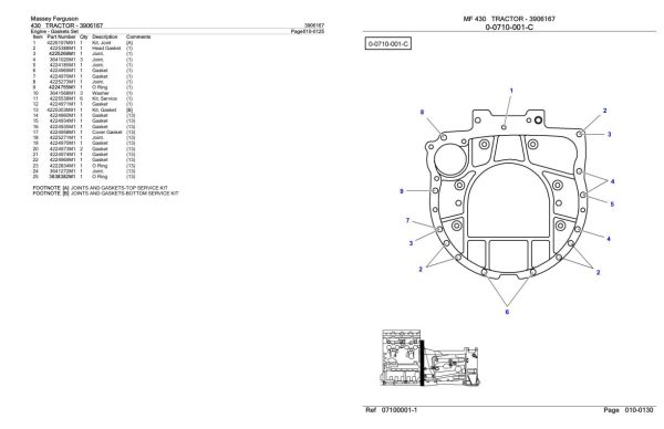 Massey Ferguson 430 Tractor Parts Catalog 3906167 2