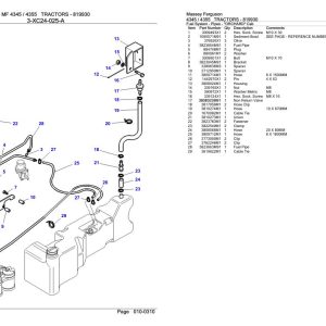 Massey Ferguson 4345 4355 Tractor Parts Catalog 819930 2