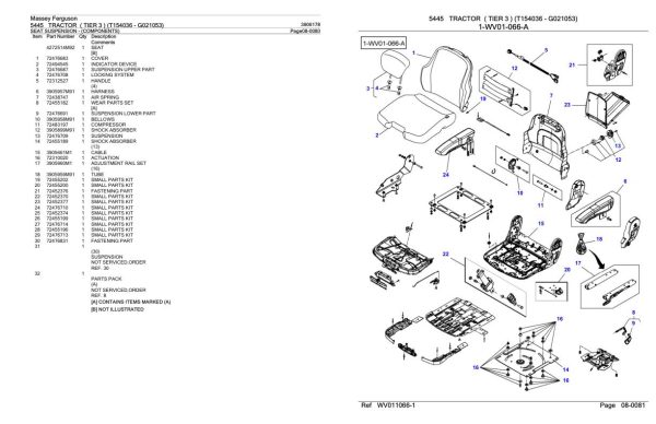Massey Ferguson 5445 Tractor Parts Catalog 3906178 2