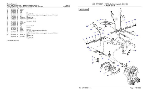 Massey Ferguson 5465 Tractor Parts Catalog 3906136 2