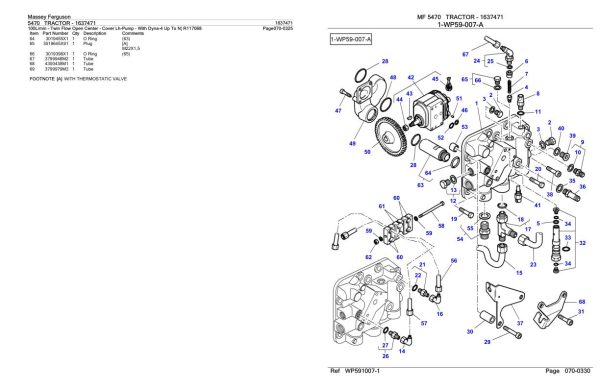Massey Ferguson 5470 Tractor Parts Catalog 1637471 1
