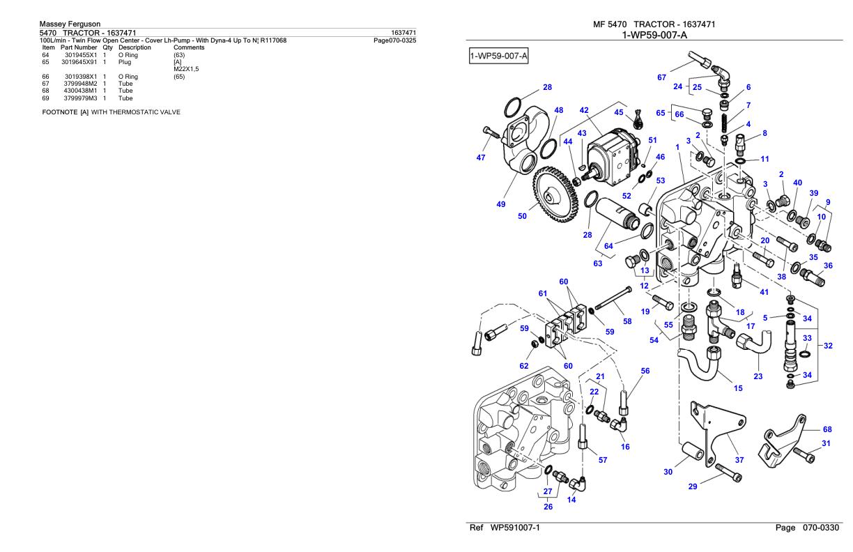 Massey Ferguson 5470 Tractor Parts Catalog 1637471 1