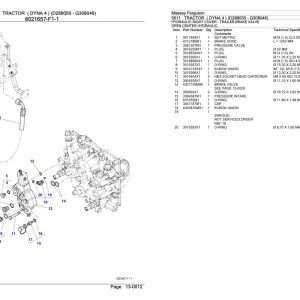Massey Ferguson 5611 Tractor Parts Catalog 3906431 1
