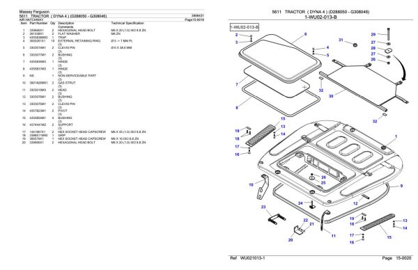 Massey Ferguson 5611 Tractor Parts Catalog 3906431 2