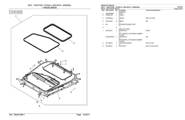 Massey Ferguson 5613 Tractor Parts Catalog 3906433 2