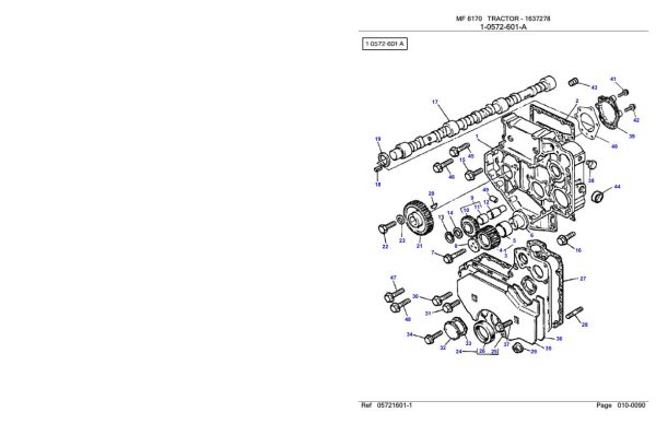 Massey Ferguson 6170 Tractor Parts Catalog 1637278 1