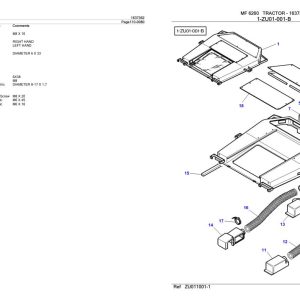 Massey Ferguson 6260 Tractor Parts Catalog 1637362 2