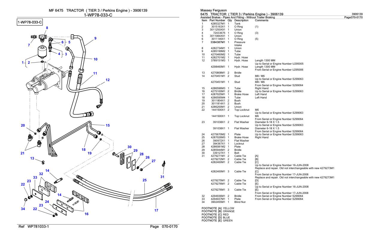 Massey Ferguson 6475 Tractor Parts Catalog 3906139 1