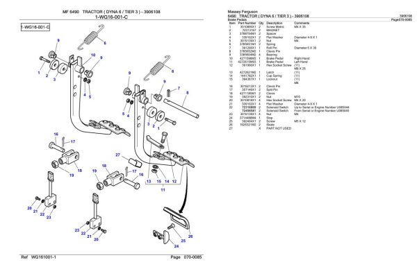 Massey Ferguson 6490 Tractor Parts Catalog 3906108 2