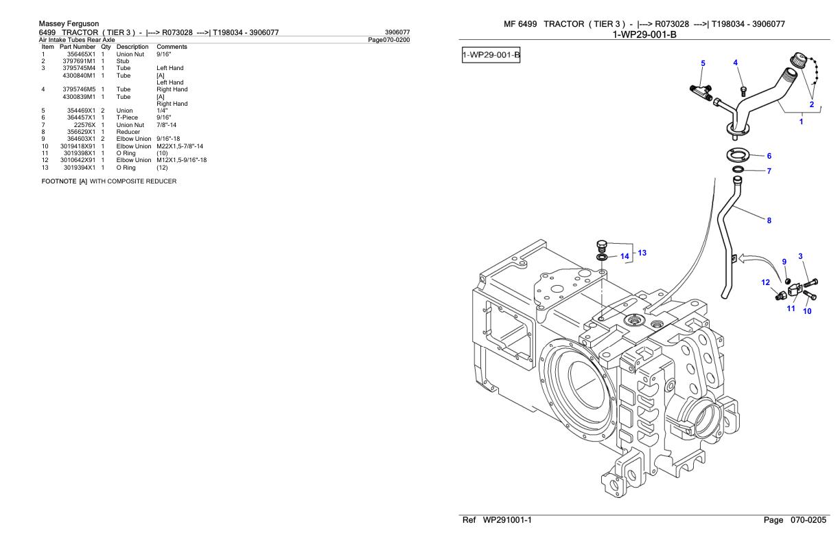 Massey Ferguson 6499 Tractor Parts Catalog 3906077 1