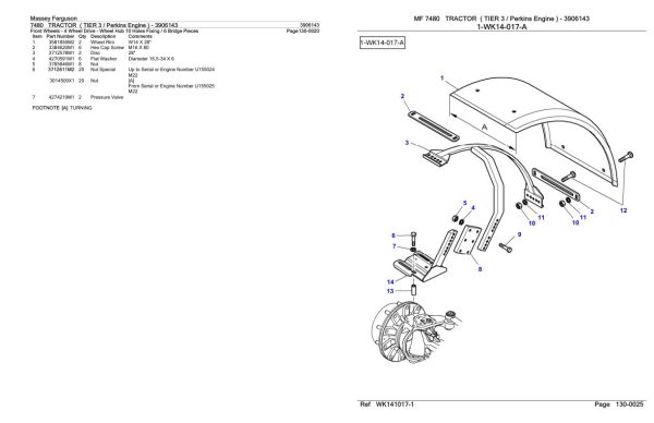 Massey Ferguson 7480 Tractor Parts Catalog 3906143 2
