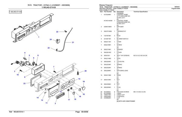 Massey Ferguson 7615 Tractor Parts Catalog 3906401 2
