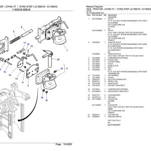 Massey Ferguson 7618 Tractor Parts Catalog 3906407 1