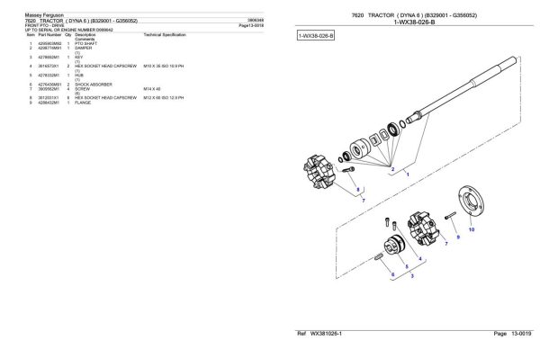 Massey Ferguson 7620 Tractor Parts Catalog 3906348 2