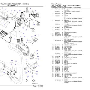 Massey Ferguson 7626 Tractor Parts Catalog 3906351 1