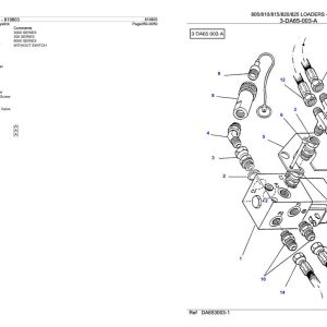 Massey Ferguson 805 810 815 820 825 Loader Parts Catalog 819803 1